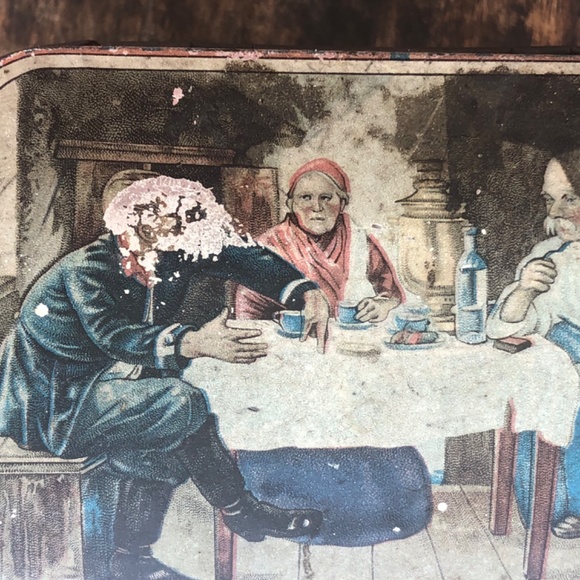 Antique Russian Tea Tin,metal. - Picture 8 of 8
